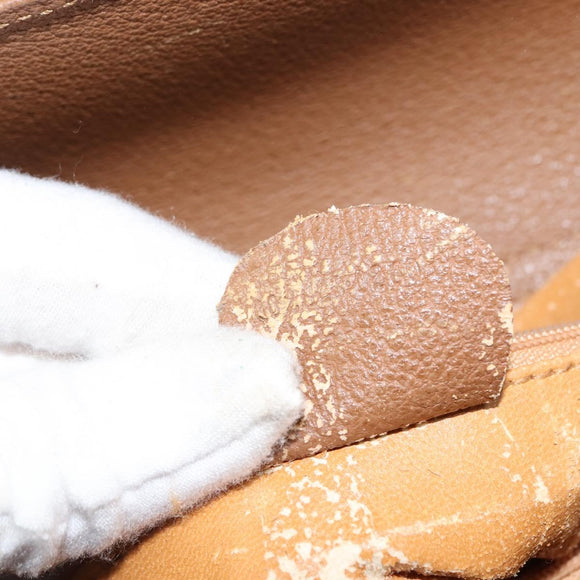 GUCCI Bamboo Hand Bag Suede Leather Beige Gold 002 123 0260 Auth ep11567