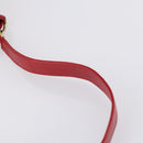 GUCCI Bamboo Hand Bag Leather 2way Red Gold Auth ep11568-14