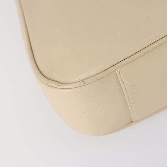 GUCCI Bamboo Hand Bag Leather 2way Beige Gold 001 2113 1577 Auth ep11569