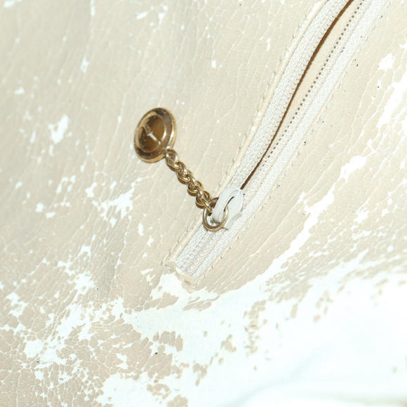 GUCCI Bamboo Hand Bag Leather 2way Beige Gold 001 2113 1577 Auth ep11569