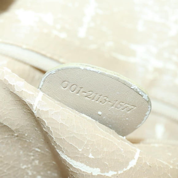 GUCCI Bamboo Hand Bag Leather 2way Beige Gold 001 2113 1577 Auth ep11569