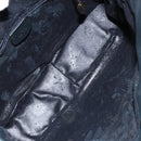 GUCCI Bamboo Hand Bag Leather 2way Navy Gold 001 1705 1638 Auth ep11570-11