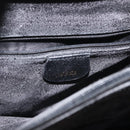 GUCCI Bamboo Hand Bag Leather Black Gold 002 1186 0260 Auth ep11571-14