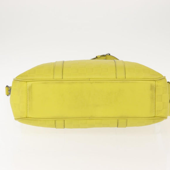 LOUIS VUITTON Damier Anfini Tadao PM 2Way Bag Bag Yellow N41393 LV Auth ep11572