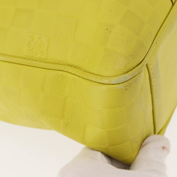 LOUIS VUITTON Damier Anfini Tadao PM 2Way Bag Bag Yellow N41393 LV Auth ep11572