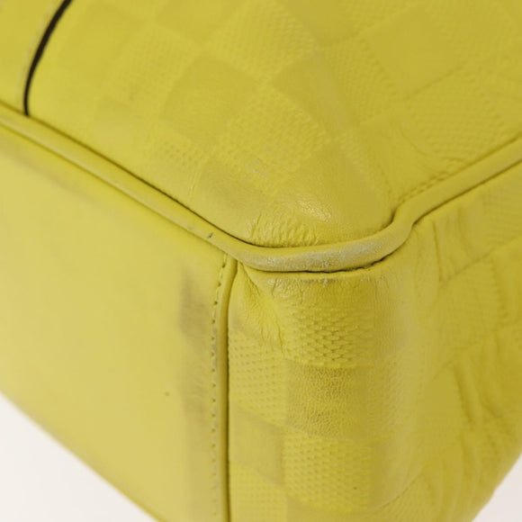 LOUIS VUITTON Damier Anfini Tadao PM 2Way Bag Bag Yellow N41393 LV Auth ep11572