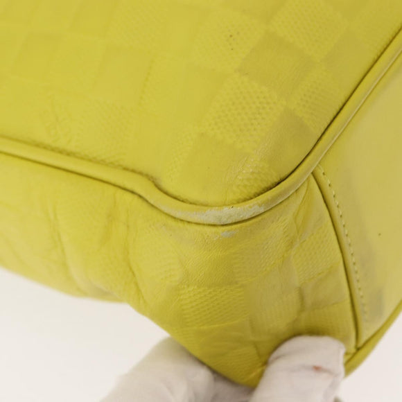 LOUIS VUITTON Damier Anfini Tadao PM 2Way Bag Bag Yellow N41393 LV Auth ep11572