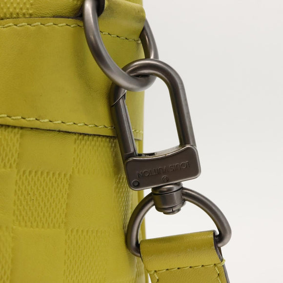 LOUIS VUITTON Damier Anfini Tadao PM 2Way Bag Bag Yellow N41393 LV Auth ep11572