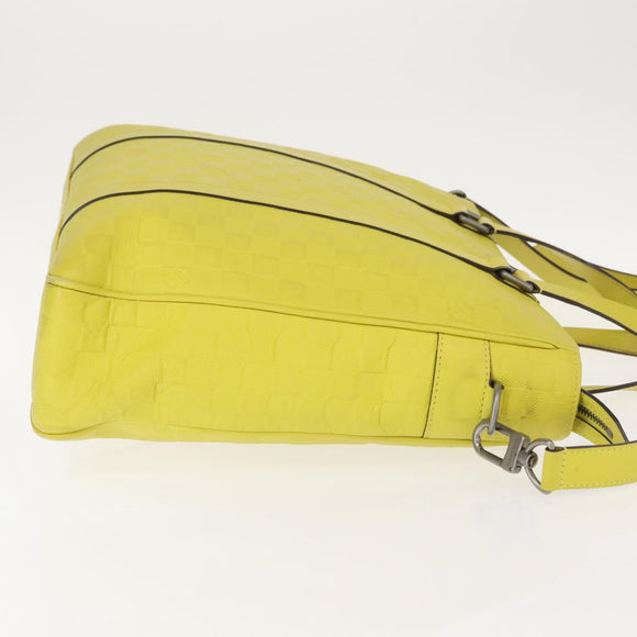 LOUIS VUITTON Damier Anfini Tadao PM 2Way Bag Bag Yellow N41393 LV Auth ep11572