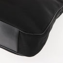 GUCCI Bamboo Hand Bag Nylon Black Silver 001 1577 3754 Auth ep11573-16