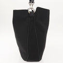 GUCCI Bamboo Hand Bag Nylon Black Silver 001 1577 3754 Auth ep11573-3