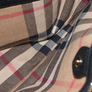 BURBERRY Hand Bag Leather Black Gold Auth ep11574-19