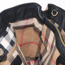 BURBERRY Hand Bag Leather Black Gold Auth ep11574-20