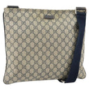 GUCCI GG Supreme Shoulder Bag PVC Navy 201446 Auth ep11575-1