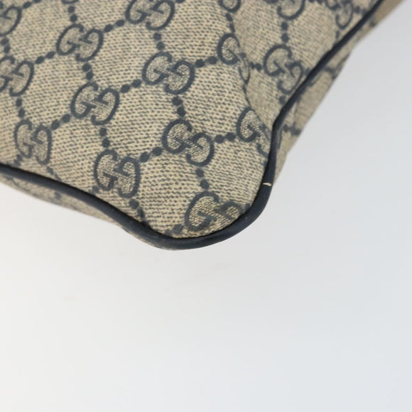 GUCCI GG Supreme Shoulder Bag PVC Navy 201446 Auth ep11575