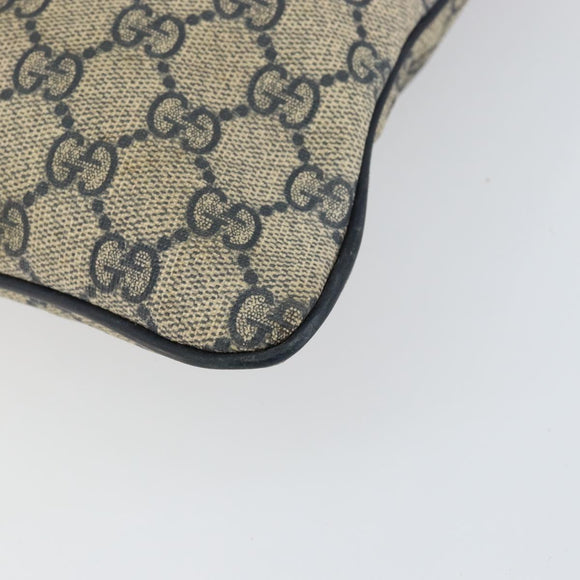 GUCCI GG Supreme Shoulder Bag PVC Navy 201446 Auth ep11575