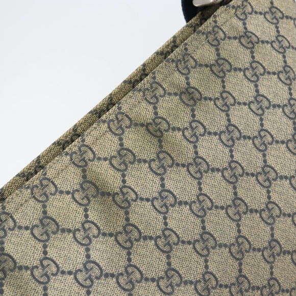 GUCCI GG Supreme Shoulder Bag PVC Navy 201446 Auth ep11575