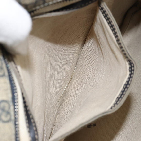 GUCCI GG Supreme Shoulder Bag PVC Navy 201446 Auth ep11575