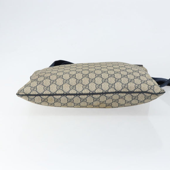 GUCCI GG Supreme Shoulder Bag PVC Navy 201446 Auth ep11575