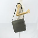 LOUIS VUITTON Taiga Roman MM Shoulder Bag Gray Gracie M32623 LV Auth ep11576-22