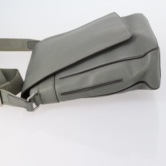 LOUIS VUITTON Taiga Roman MM Shoulder Bag Gray Gracie M32623 LV Auth ep11576