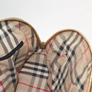 BURBERRY Hand Bag Leather Brown Gold Auth ep11577-20