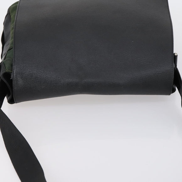 LOUIS VUITTON Taiga Victor Shoulder Bag Ardoise M30142 LV Auth ep11578