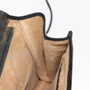 GUCCI Micro GG Canvas Shoulder Bag Suede Black Gold Auth ep11584-18