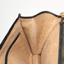 GUCCI Micro GG Canvas Shoulder Bag Suede Black Gold Auth ep11584-19