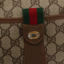 GUCCI GG Supreme Web Sherry Line Shoulder Bag PVC Beige 89 02 032 Auth ep11585-18