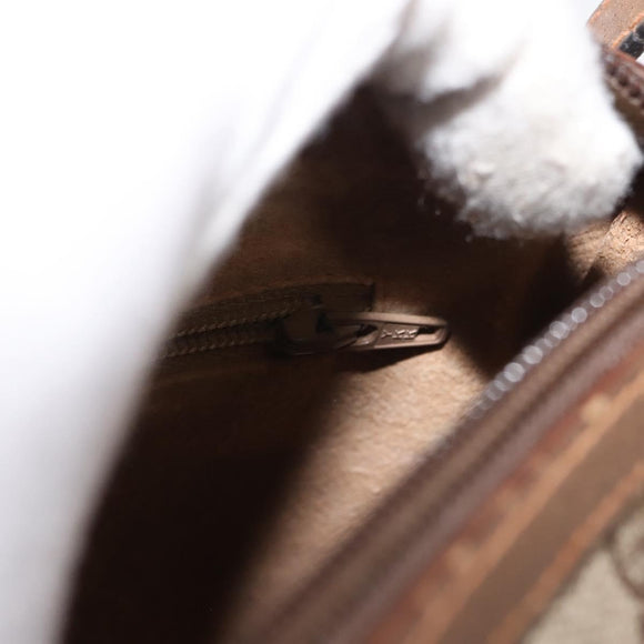 GUCCI GG Supreme Web Sherry Line Shoulder Bag PVC Beige 89 02 032 Auth ep11585