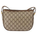 GUCCI GG Supreme Web Sherry Line Shoulder Bag PVC Beige 89 02 032 Auth ep11585-2