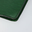 LOUIS VUITTON Epi Montaigne 27 Clutch Bag Green M52654 LV Auth ep11589-15