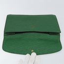 LOUIS VUITTON Epi Montaigne 27 Clutch Bag Green M52654 LV Auth ep11589-8