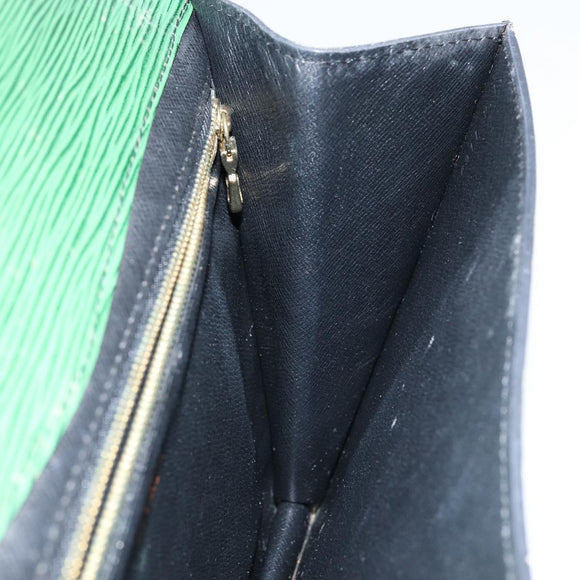 LOUIS VUITTON Epi Montaigne 27 Clutch Bag Green M52654 LV Auth ep11589