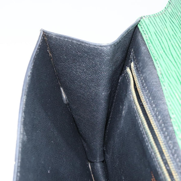 LOUIS VUITTON Epi Montaigne 27 Clutch Bag Green M52654 LV Auth ep11589