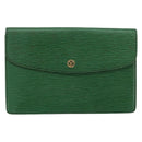 LOUIS VUITTON Epi Montaigne 27 Clutch Bag Green M52654 LV Auth ep11589-13
