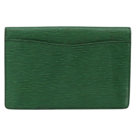LOUIS VUITTON Epi Montaigne 27 Clutch Bag Green M52654 LV Auth ep11589 - 0