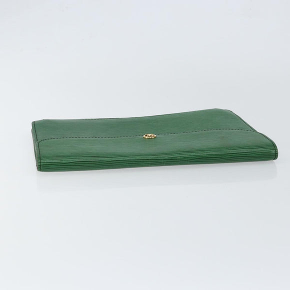 LOUIS VUITTON Epi Montaigne 27 Clutch Bag Green M52654 LV Auth ep11589