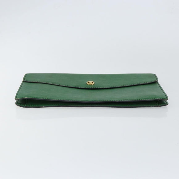 LOUIS VUITTON Epi Montaigne 27 Clutch Bag Green M52654 LV Auth ep11589