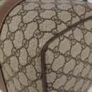 GUCCI GG Supreme Boston Bag PVC Beige Gold Auth ep11590-9