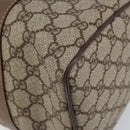 GUCCI GG Supreme Boston Bag PVC Beige Gold Auth ep11590-15