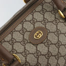 GUCCI GG Supreme Boston Bag PVC Beige Gold Auth ep11590-17