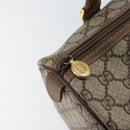 GUCCI GG Supreme Boston Bag PVC Beige Gold Auth ep11590-10
