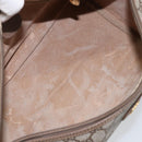 GUCCI GG Supreme Boston Bag PVC Beige Gold Auth ep11590-11