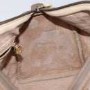 GUCCI GG Supreme Boston Bag PVC Beige Gold Auth ep11590-19