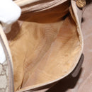 GUCCI GG Supreme Boston Bag PVC Beige Gold Auth ep11590-21