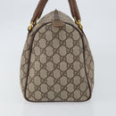GUCCI GG Supreme Boston Bag PVC Beige Gold Auth ep11590-4
