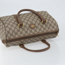 GUCCI GG Supreme Boston Bag PVC Beige Gold Auth ep11590-6