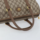 GUCCI GG Supreme Boston Bag PVC Beige Gold Auth ep11590-7